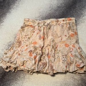 Floral mini skirt